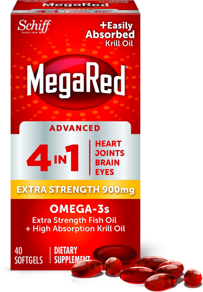 MEGARED ADV 4N1 2X OMEGA-3 900MG SG 40CT