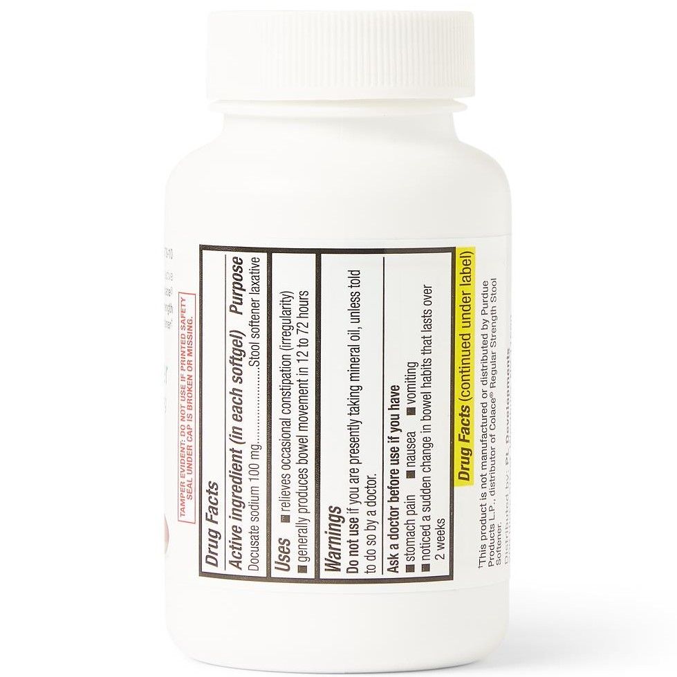 GNP STOOL SOFTENER 100MG SOFTGEL 100CT