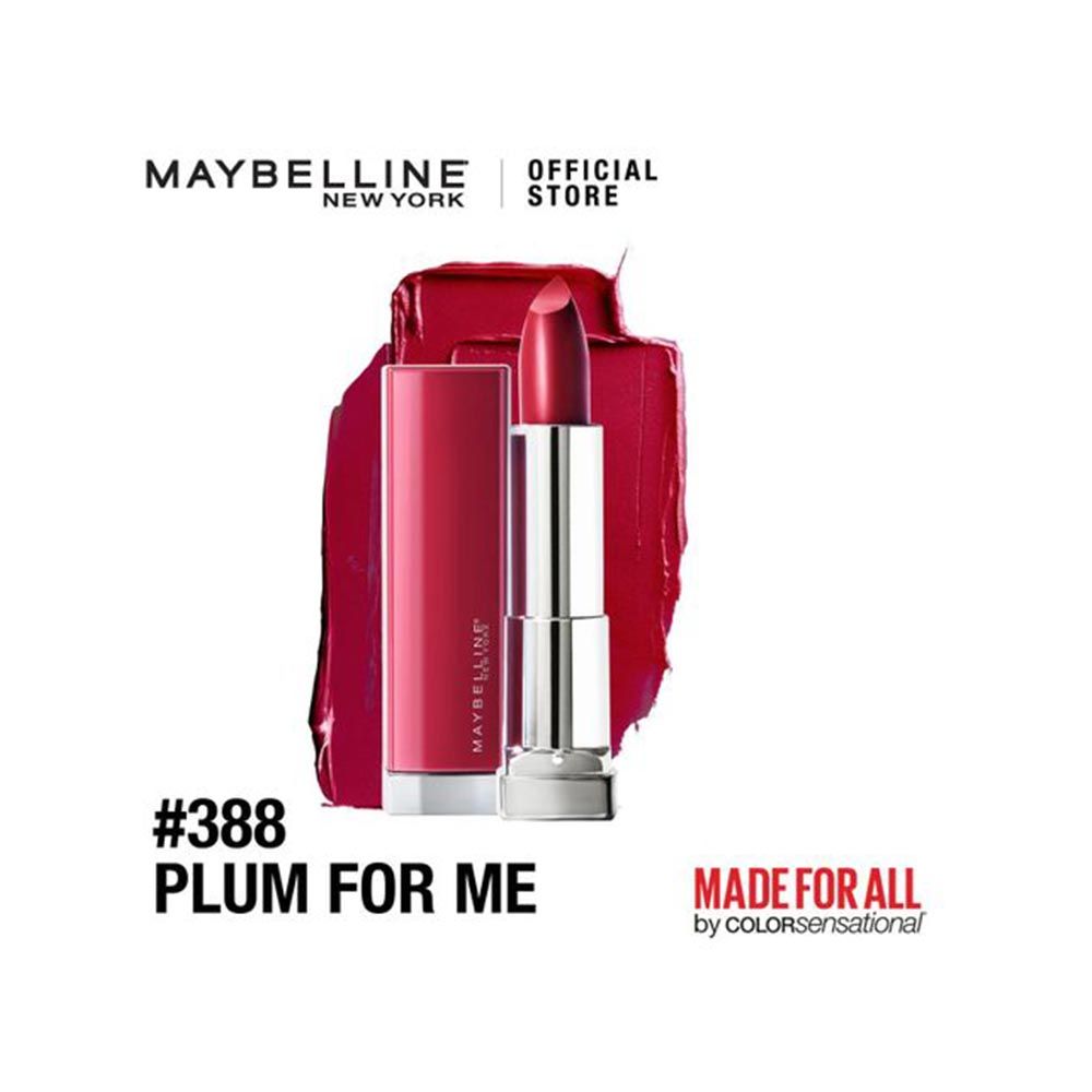 MAYBELLINE New York Color Sensational Made For All Lipstick, 382 Red For Me, 0.15 oz