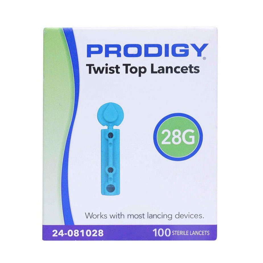 PRODIGY LANCET 28G TWIST TOP 100CT