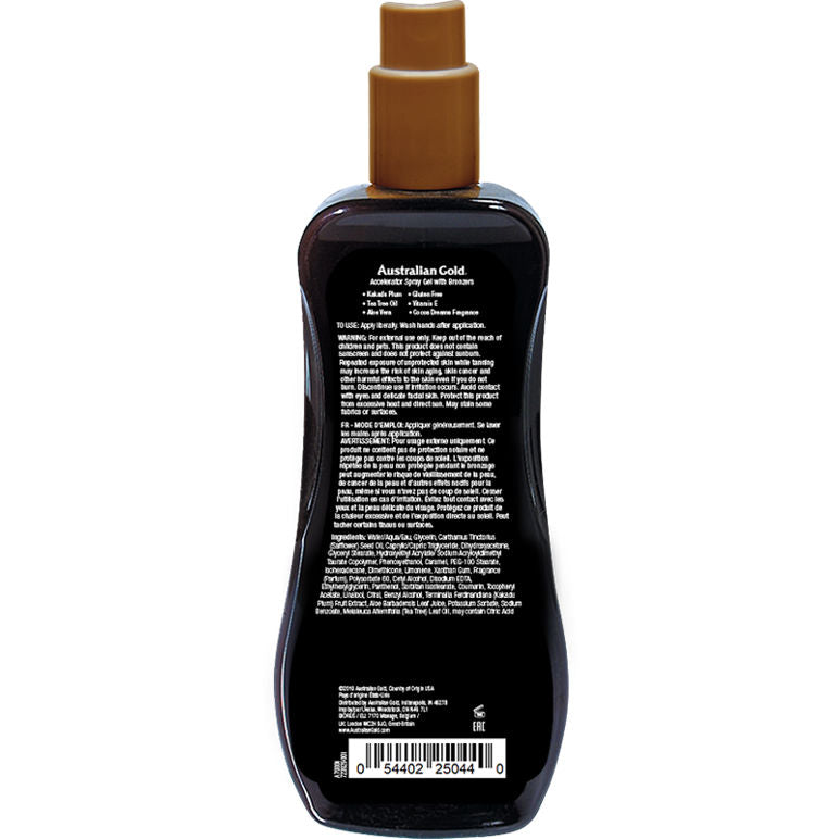 Australian Gold Accelerator Spray Gel With Bronzer 8oz