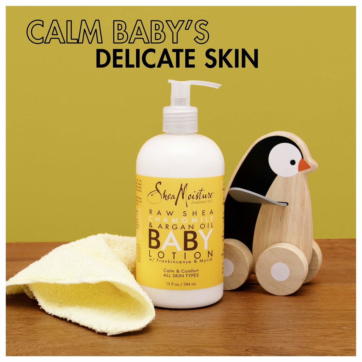 S/M RAW SHEA BABY LOTION 13OZ