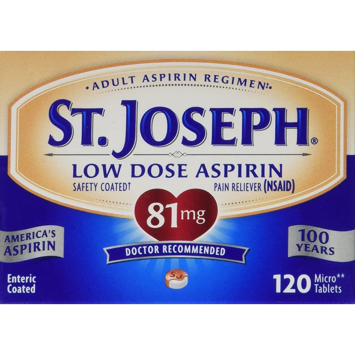ASPIRIN LWDS TB 81MG 120 PN/RLV