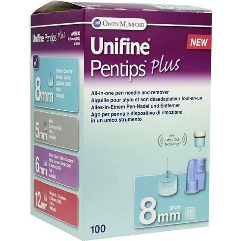 UNIFINE SAFECONTROL 31GX8MM PEN NDL 100
