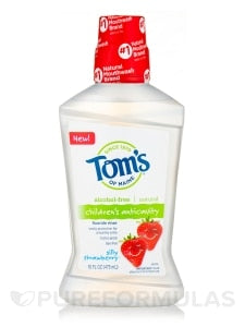 Toms Fluoride Rinse 16oz Silly Strawberry Childrens