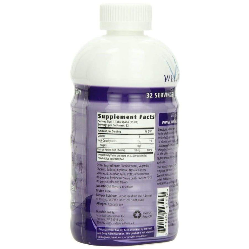 WELLESSE IRON LQ 18MG 480 ML