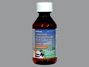 CETIRIZINE HCL 1 MG-ML SOL 118 ML