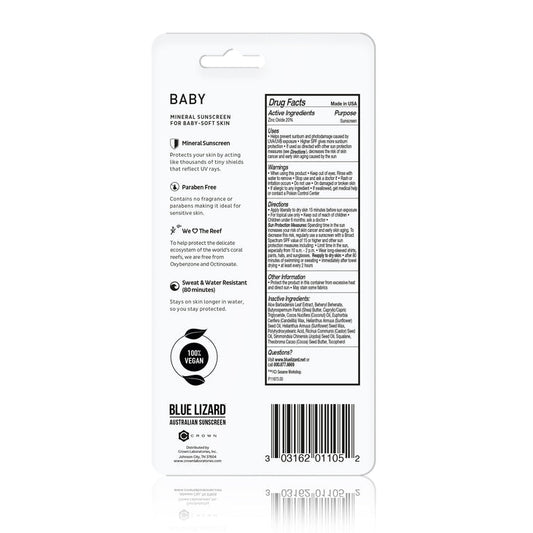 BLUE LIZARD BABY SPF50 STICK 0.5OZ