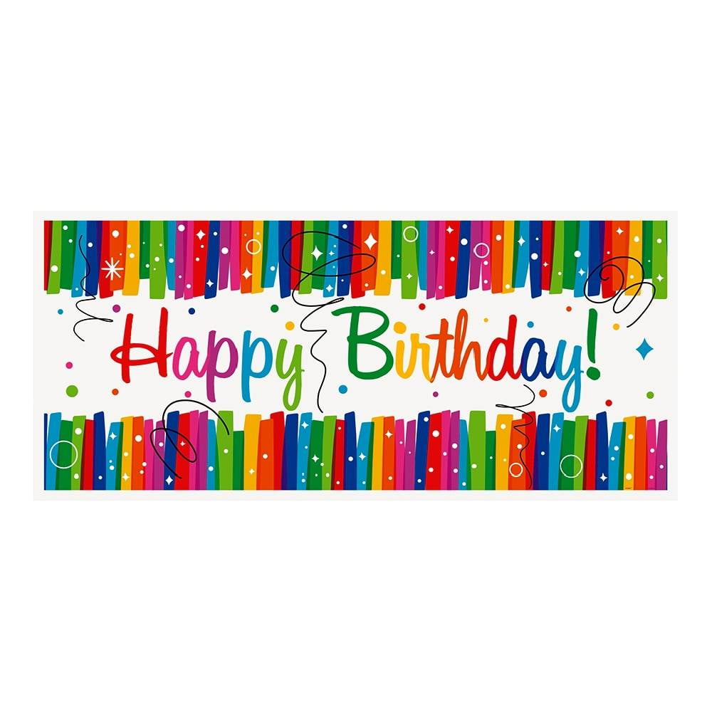 RNBOW RIBN BDAY 7" PLT 8CT