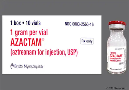AZACTAM PR 1GM 10