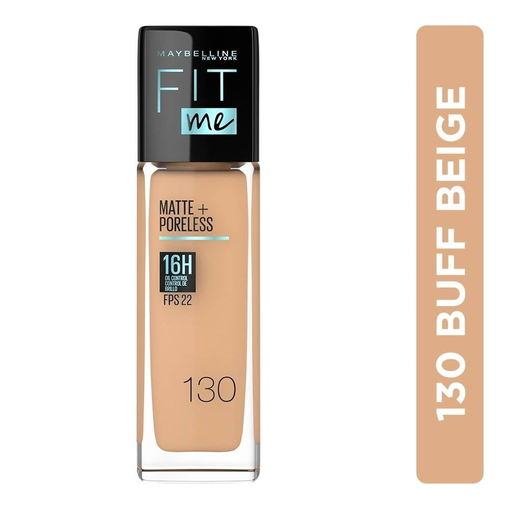 MAYBELLINE New York Fit Me Matte + Poreless Foundation Makeup, 220 Natural Beige, 1 oz