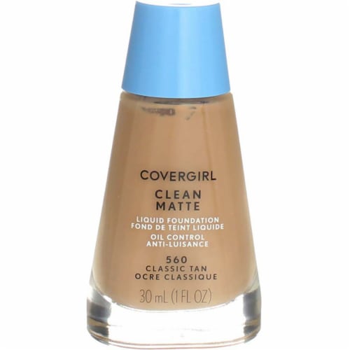 COVERGIRL Clean Matte Liquid Foundation - 560 Classic Tan