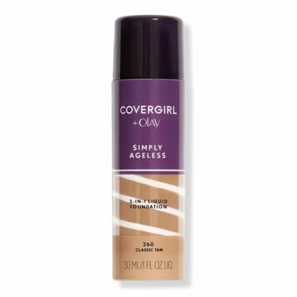 COVERGIRL + Olay Simply Ageless 3-in-1 Liquid Foundation - 260 Classic Tan