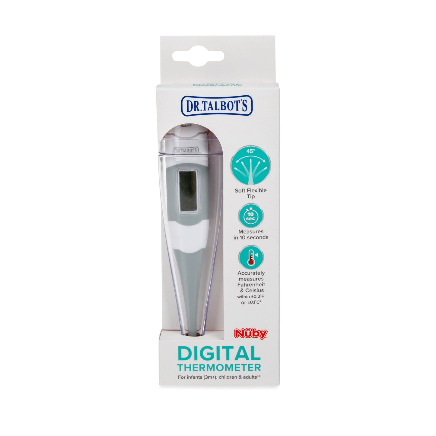 DR. TALBOT'S Flex Tip Digital Thermometer with Protective Case