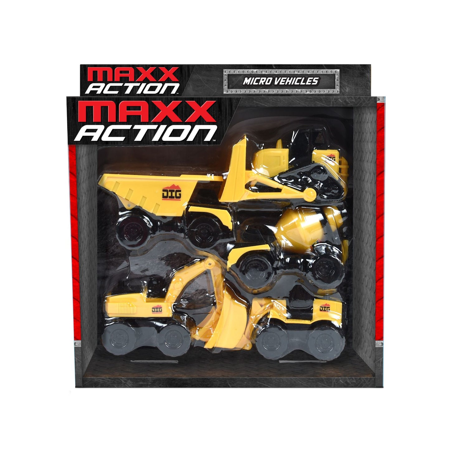 Maxx Action Micro Maxx Dig Vehicles 5-Pack