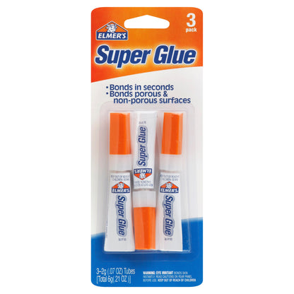 ELMER'S Super Glue, 3 count