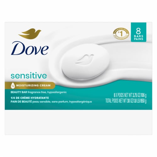 Dove Bar Soap Sensitive Skin Fragrance-Free 2.6oz (12in)