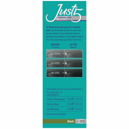 Just 5 Color Black J-30 Ammonia Free Permanent