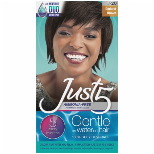 Just 5 Color Darkest Brown J-20 Ammonia Free Permanent