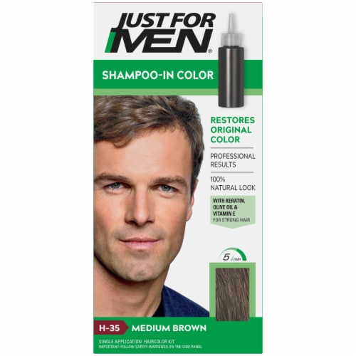 Just For Men Shampoo-In Hair Color - Medium Brown H-35