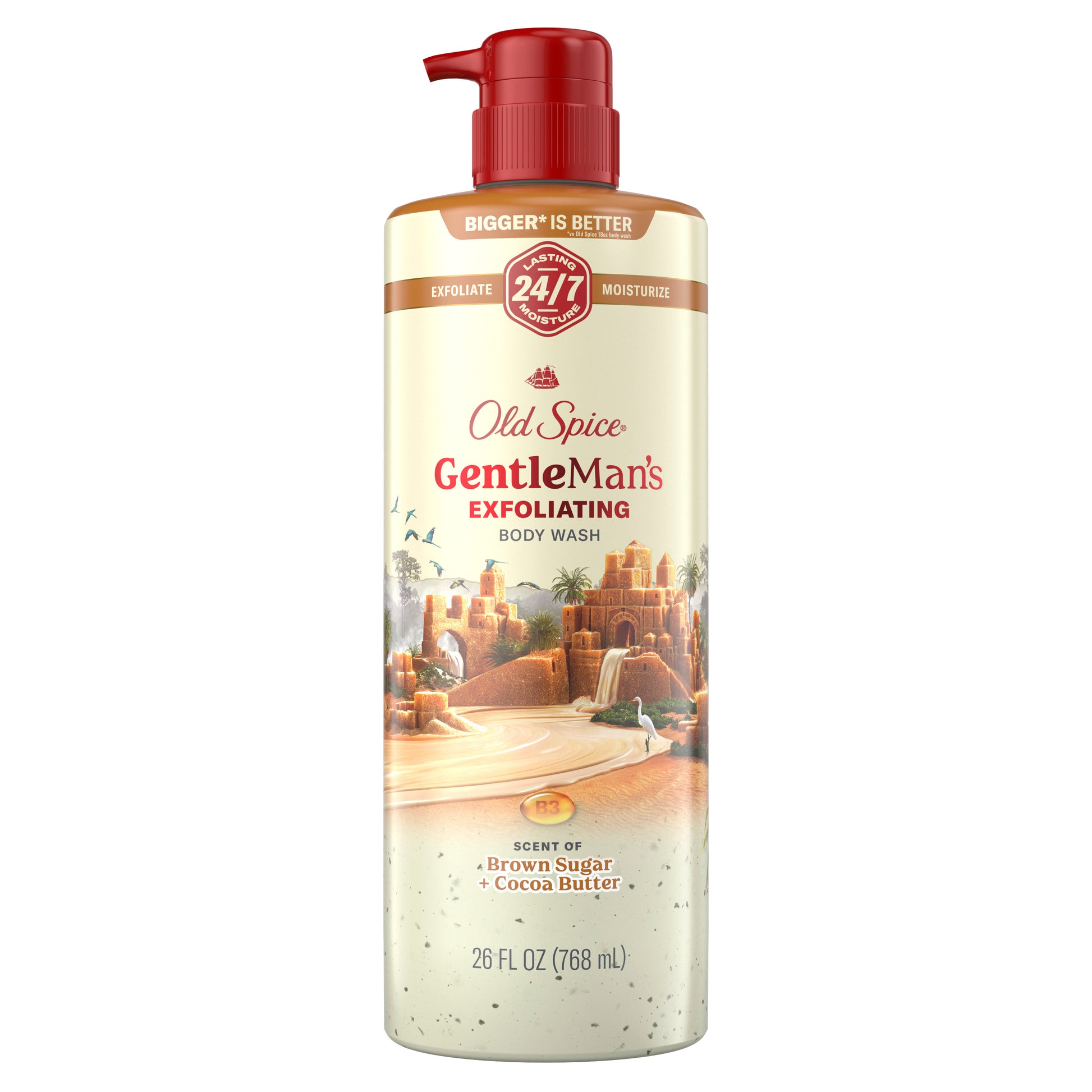 Old Spice Body Wash Gentlemans Brown Sugar +Cocoa Butter 18oz
