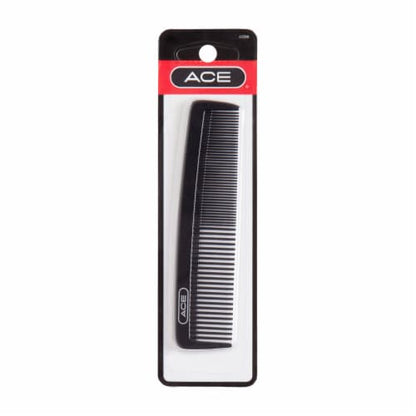 ACE 5" Classic Pocket Comb - Black, 2 count