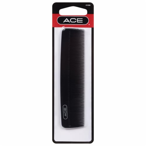ACE Bi-Function Wide Tooth Comb - Black