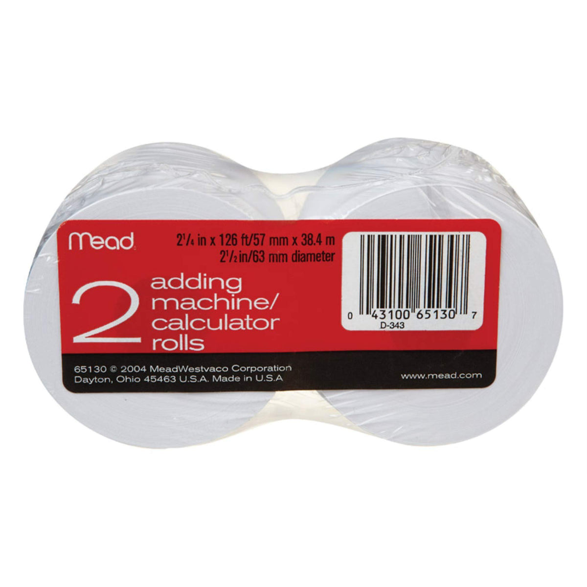 Mead 2 Adding Machine Calculator Rolls