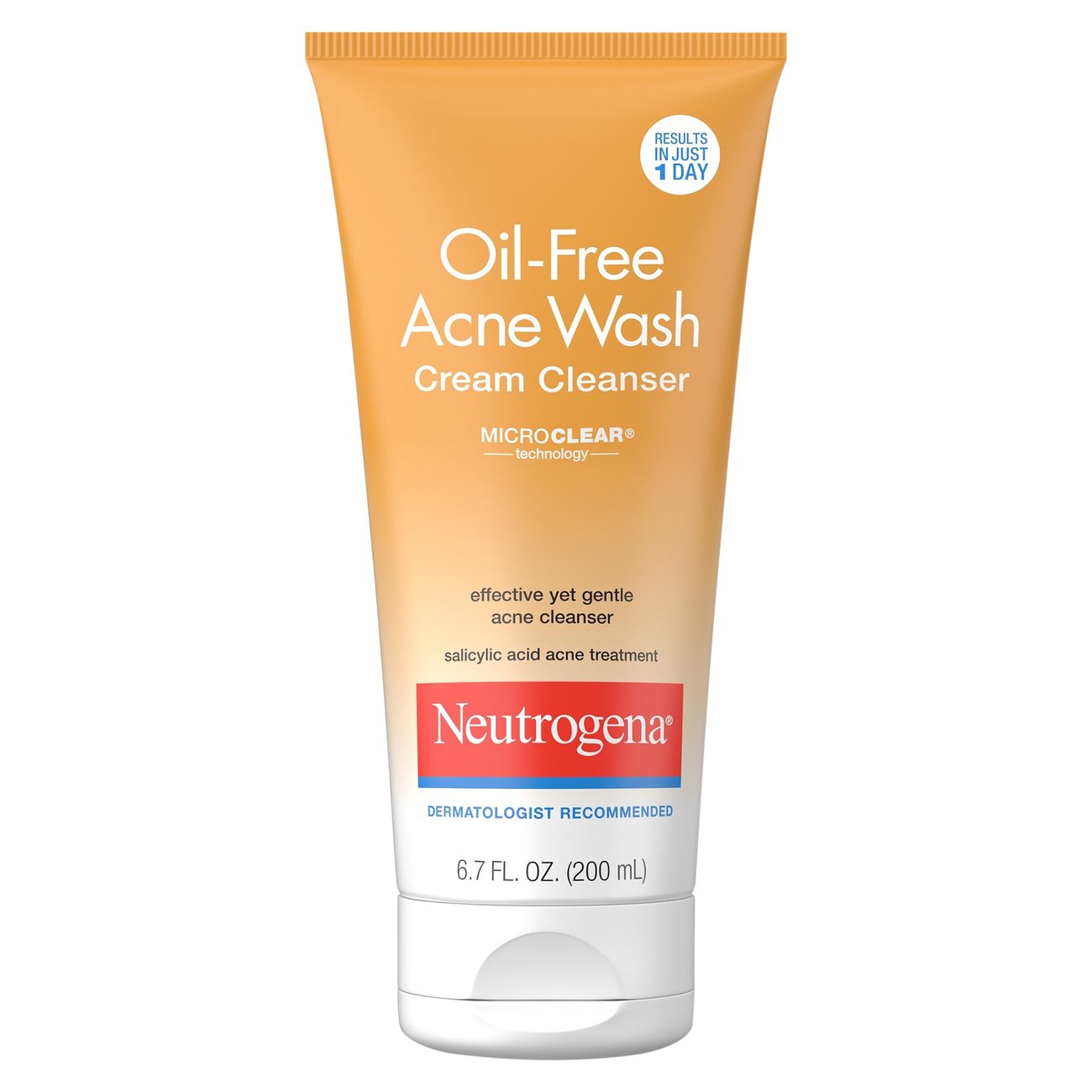 Neutrogena Acne Wash Cream Cleanser Tube 6.7oz