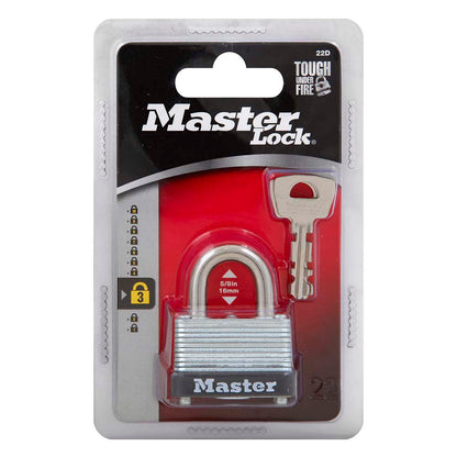 Master Lock  22D  Laminated Steel Warded Padlock
