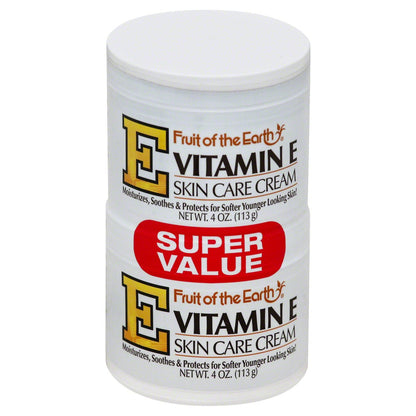 Fruit Of The Earth Bogo Cream Vitamin-E 4oz Jar