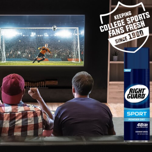 Right Guard Sport 6oz Aerosol Powder Dry 48Hr Antiperspirant