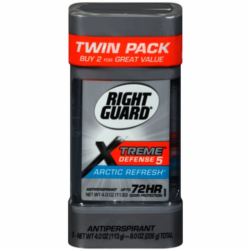 Right Guard Xtreme Defense Arctic Refresh Gel 4oz Men