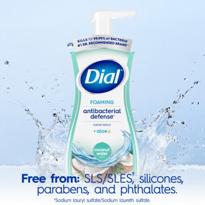 Dial Foaming Hand Wash 7.5oz Anti-Bacterial Coconut Water