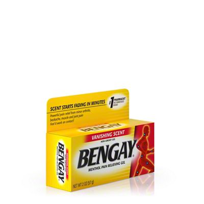 Bengay Vanishing Scent Gel 2oz .