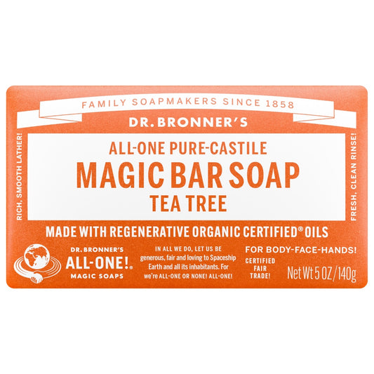 DR. BRONNER'S BAR SOAP,OG3,T TREE, HEMP