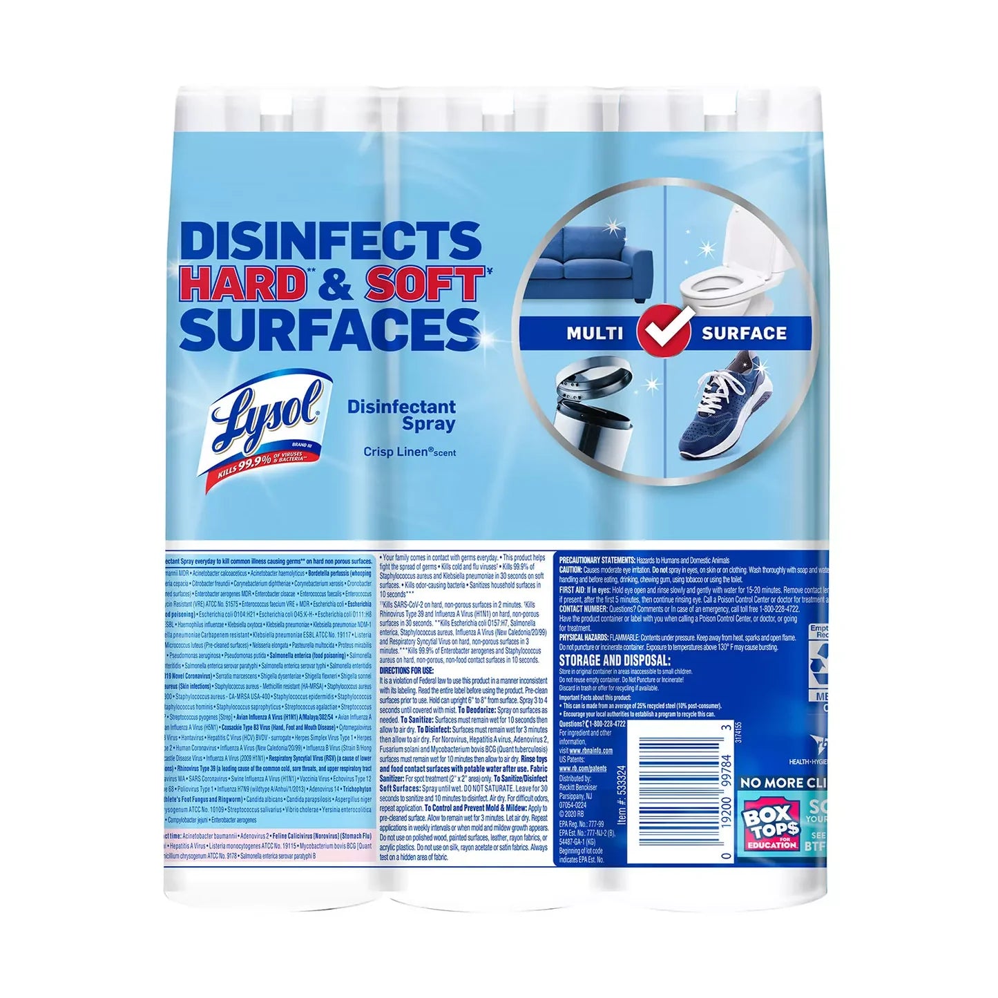 LYSOL DISNFCTNT SPY CRISP LINEN AER 19OZ