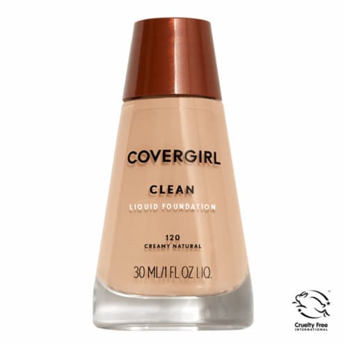 COVERGIRL Clean Invisible Foundation, Carded - 120 Creamy Natural