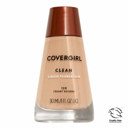 COVERGIRL Clean Invisible Foundation, Carded - 120 Creamy Natural