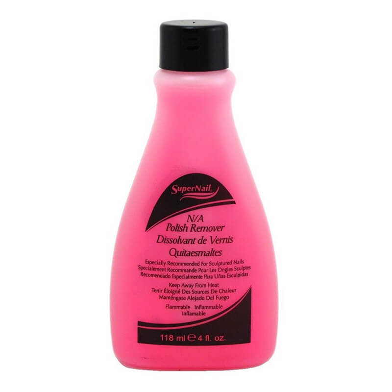 Super Nail 4oz Non-Abrasive Polish Remover (Pink)