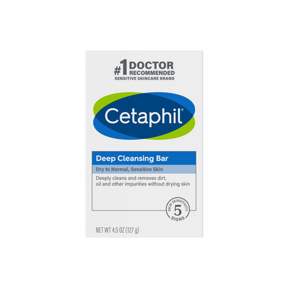 Cetaphil Deep Cleansing Bar 3 Pack 4.5oz Value Pack