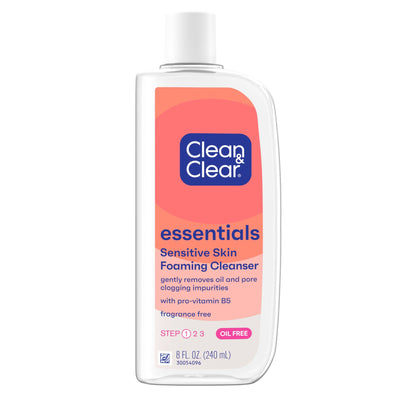 Clean & Clear Cleanser Foaming 8oz Oil-Free (Essentials)