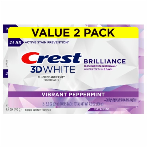 Crest Toothpaste 0.85oz 3D White Vibrant Peppermint(36in)