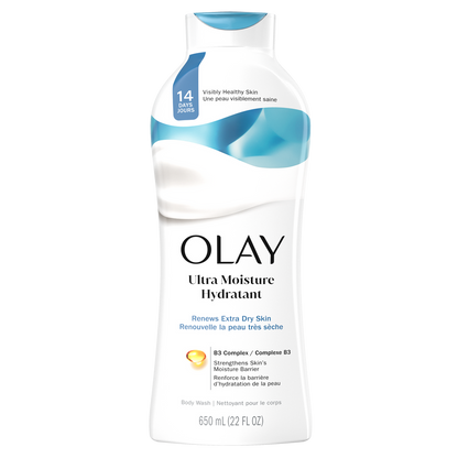Olay Body Wash Ultra Moisture Hydratant Sea Minerals 22oz