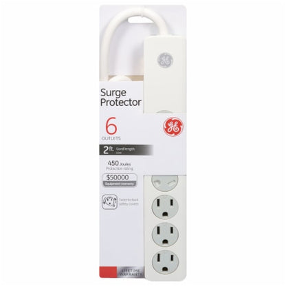 GE 6-Outlet Surge Protector White 33656 - 1.0 ea