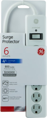 GE 6-Outlet Surge Protector White 33656 - 1.0 ea