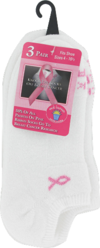 Russell Fashion Foot Women's Cotton Low Cut Tab Sock - White, 3 pairs