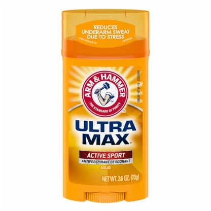 Arm & Hammer Deodorant 2.6oz Solid Ultra Max Active Sport