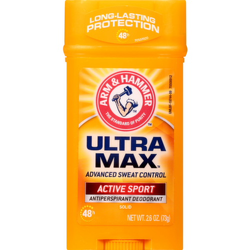 Arm & Hammer Deodorant 2.6oz Solid Ultra Max Active Sport