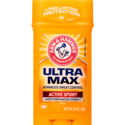 Arm & Hammer Deodorant 2.6oz Solid Ultra Max Active Sport